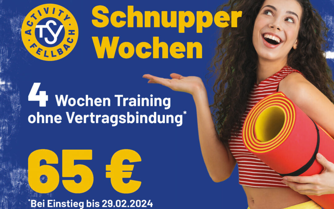 Neujahrsaktion Schnupperwochen 2024