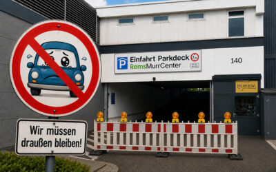 Sperrung der Auffahrt zum Parkdeck vom 26.05. bis 15.06.26
